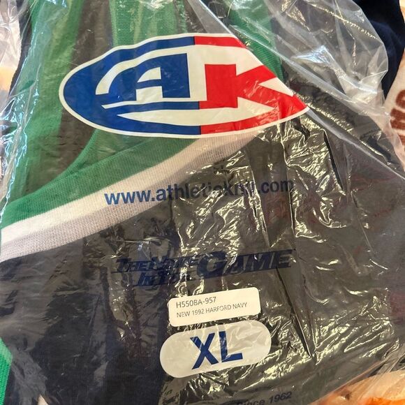 NEW Athletic Knit Hockey Jersey, Hartford Whalers Navy pattern, Size XL - Picture 3 of 6